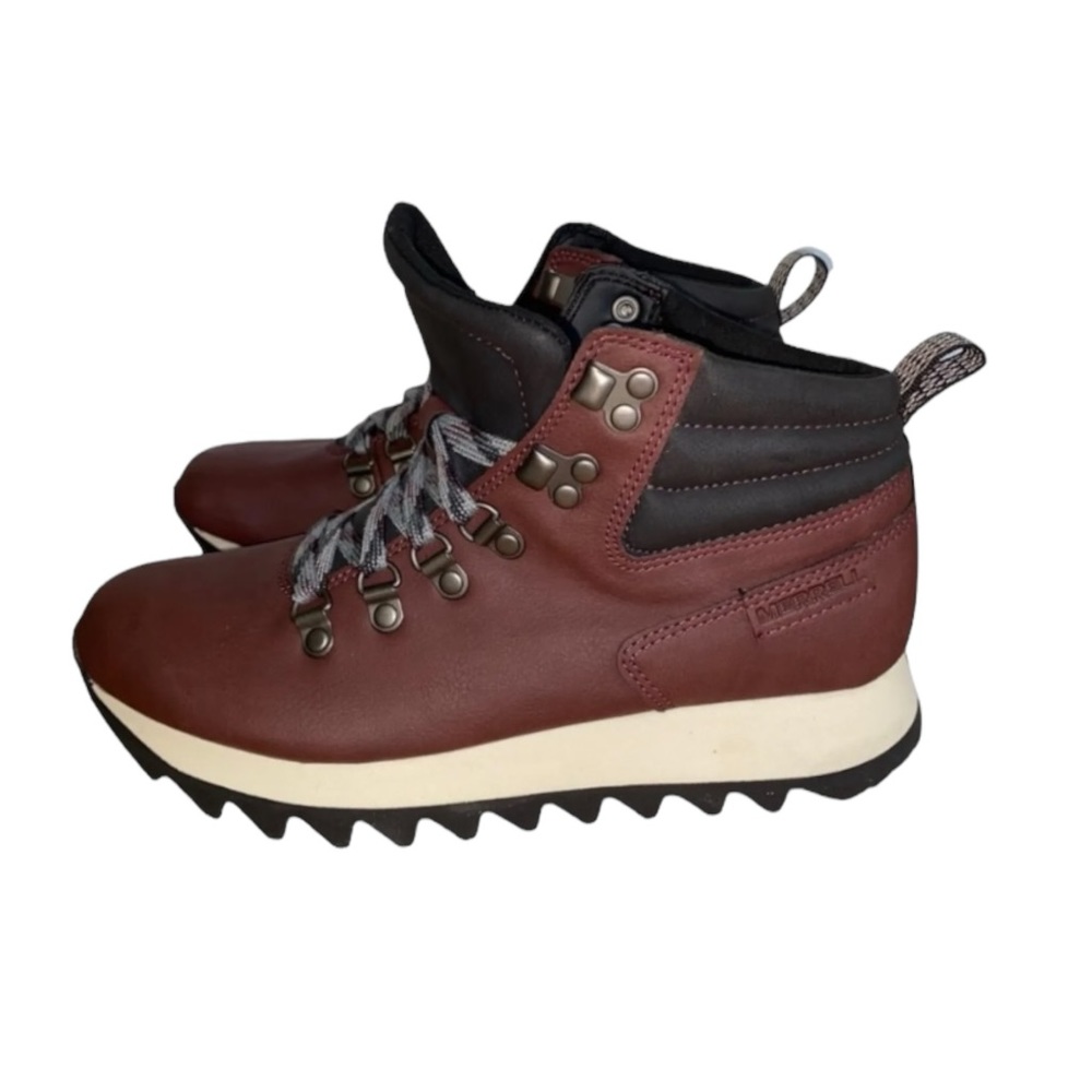 Merrell Alpine Hiker J003772 Womens Burgundy Lace Up Hiking Boots Size 7.5
